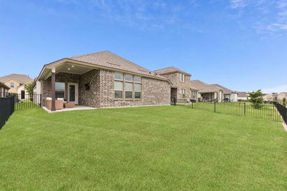 House exterior before twilight