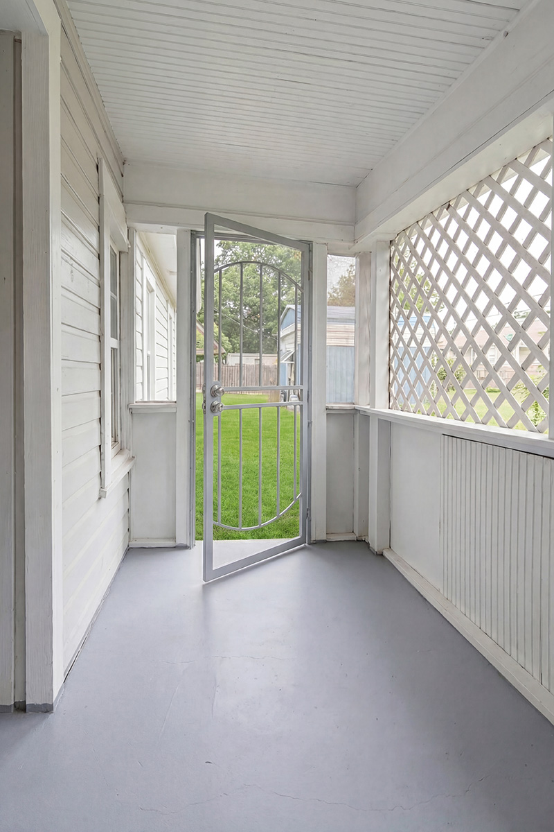 Patio area after virtual staging ready for aerial and exterior marketing